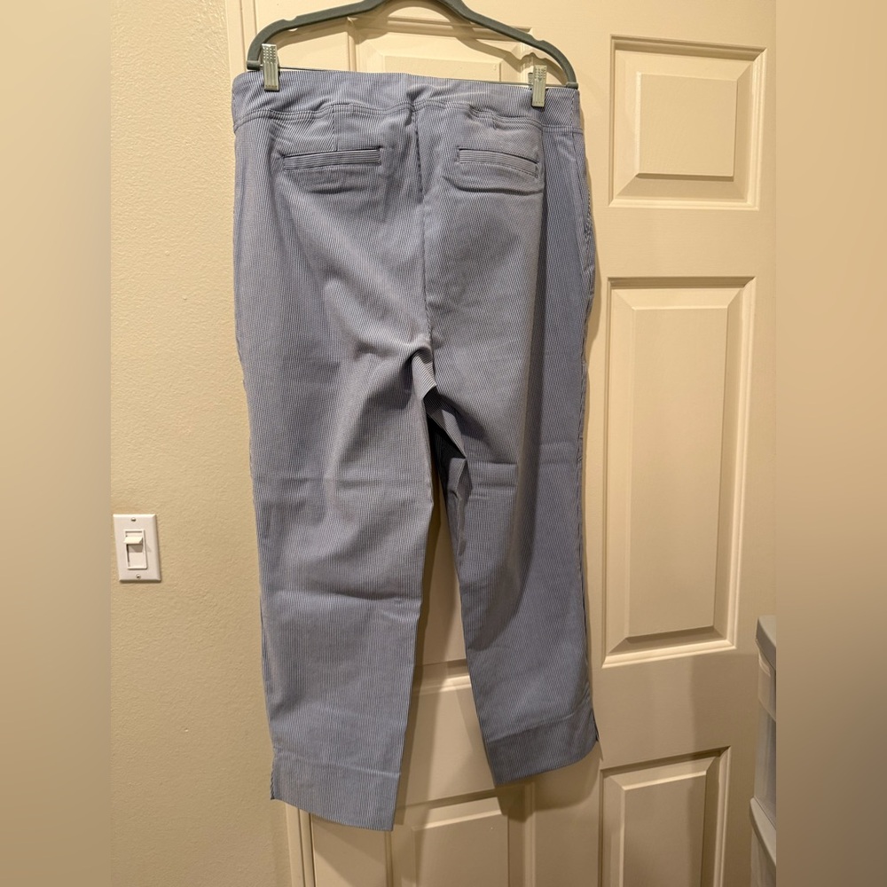 Jones New York Blue Striped Pants